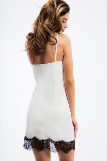 Kremowa bieliźniana sukienka TA6124
