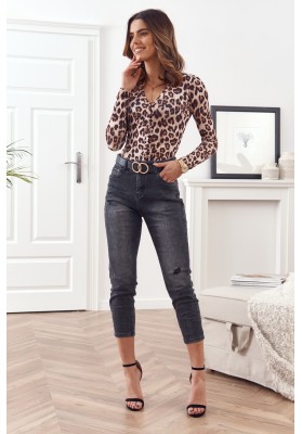 Pohodlné, stylové body s módním leopardím vzorem