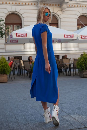 Letní modré šaty
